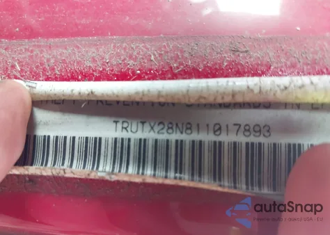 2001 Audi Tt из США, поврежденный, VIN TRUTX28N811017893